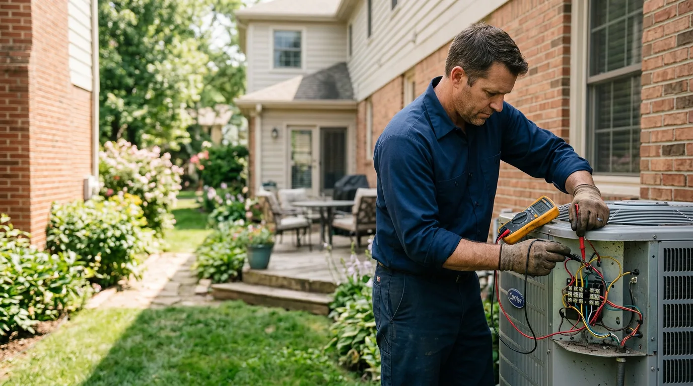HVAC technician working near Brocton, IL